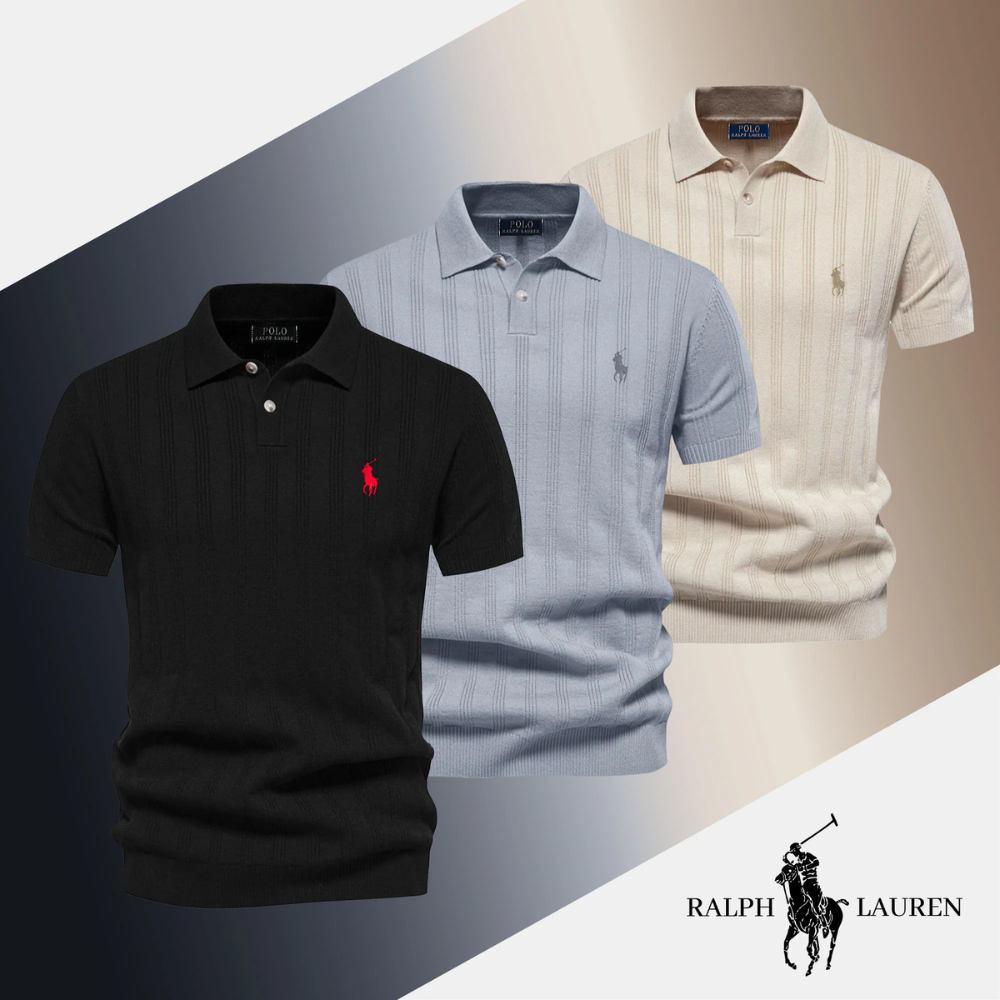 Polo testurizzata da uomo RL - Scorta limitata