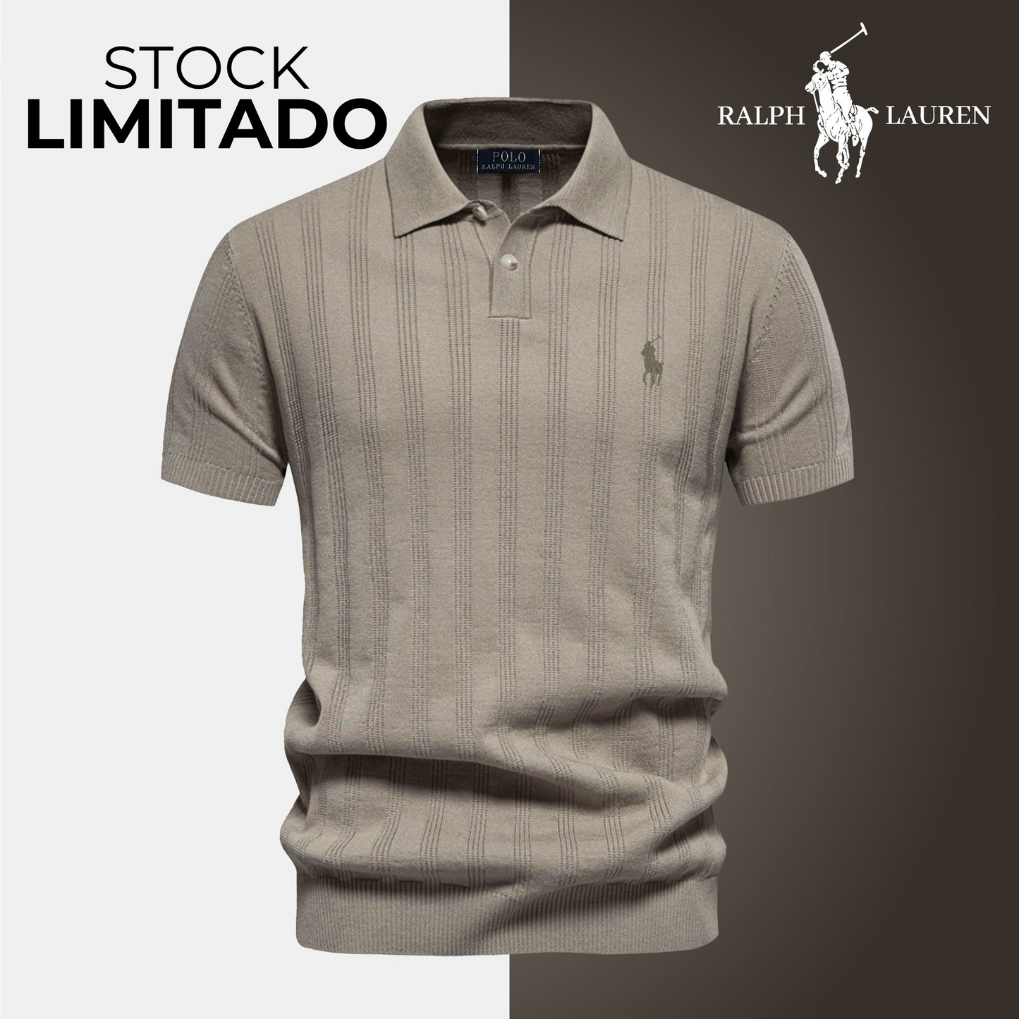 Polo testurizzata da uomo RL - Scorta limitata