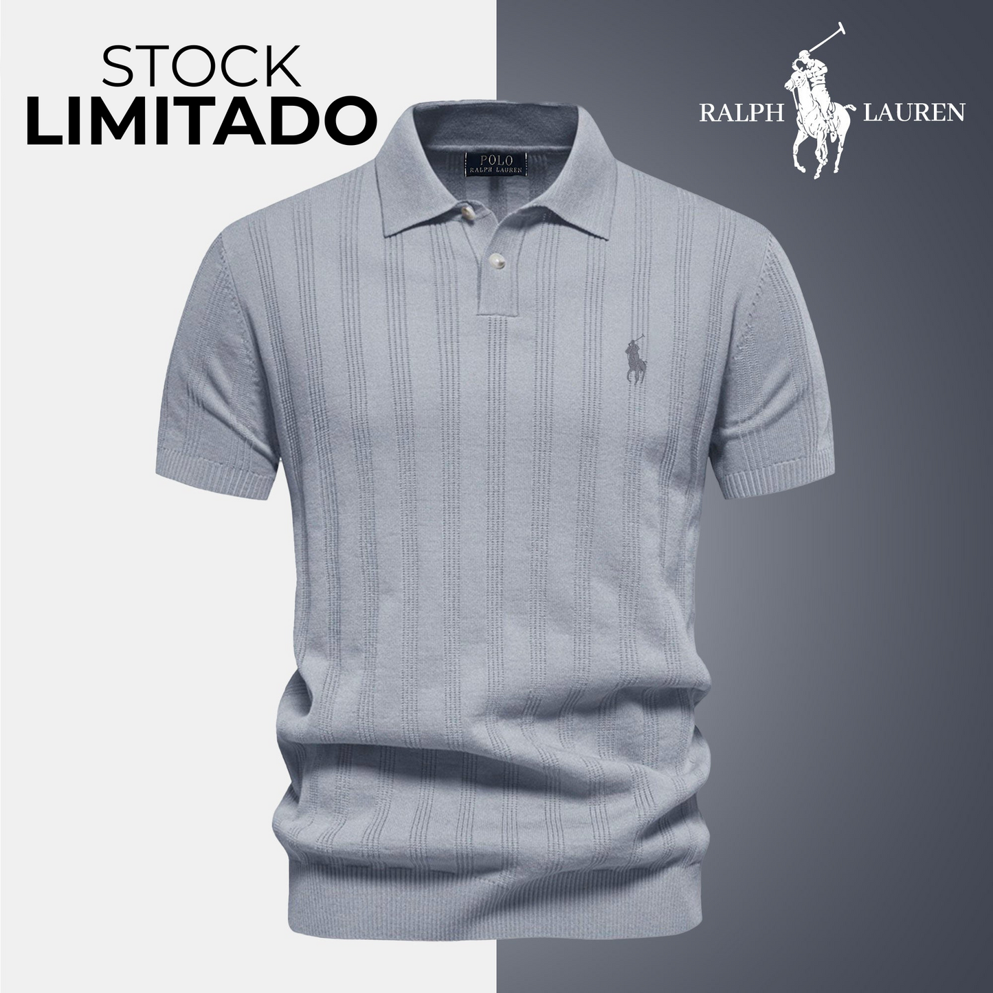 Polo testurizzata da uomo RL - Scorta limitata