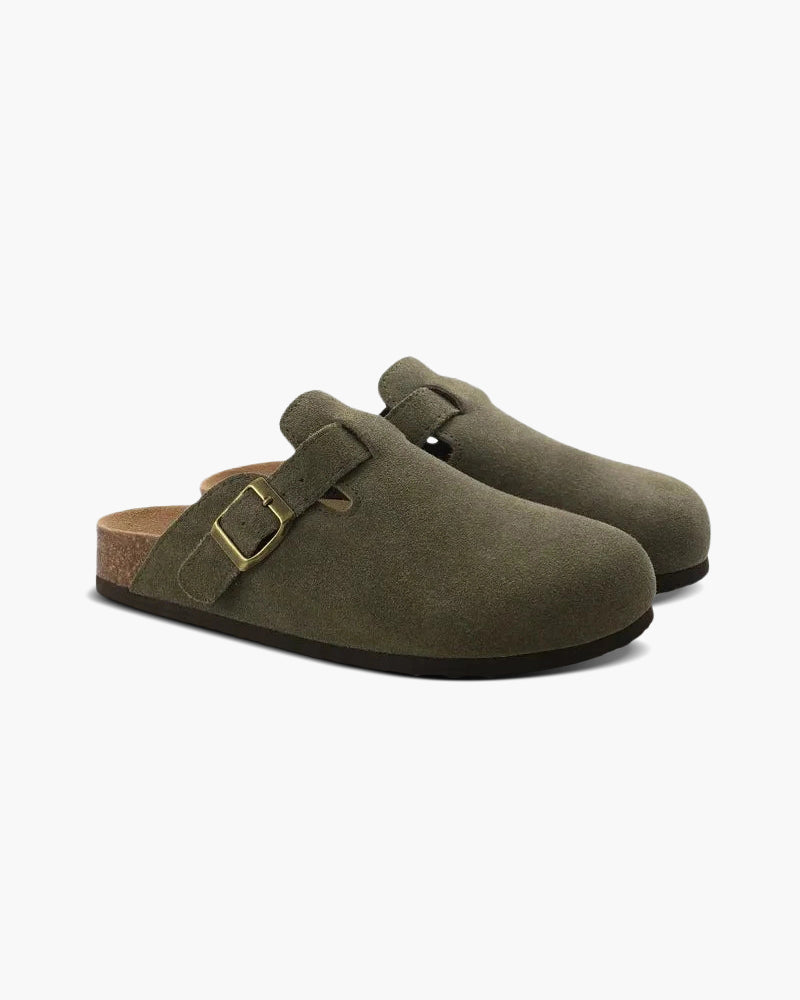 Zoccoli in pelle scamosciata Old Money