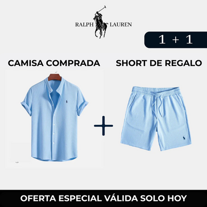 Pacchetto esclusivo R&amp;L: camicia elegante + pantaloncini regalo