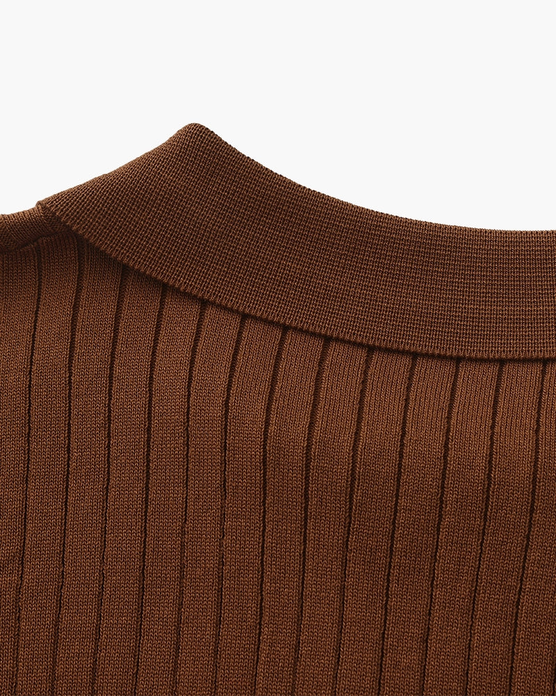 Polo a coste premium