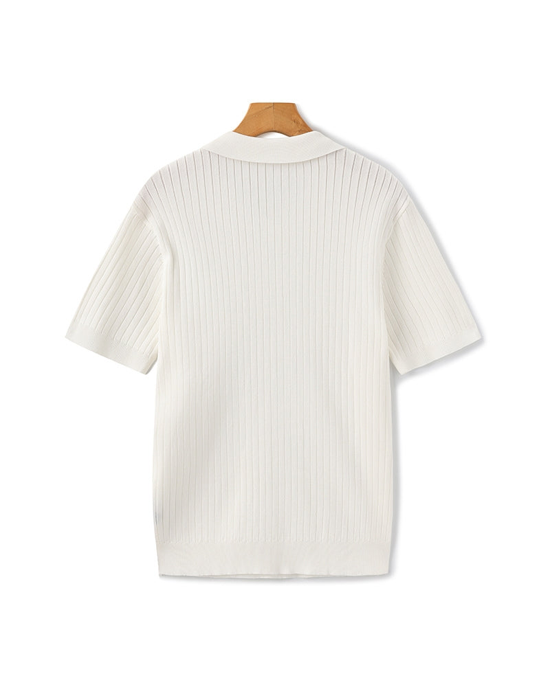Polo a coste premium
