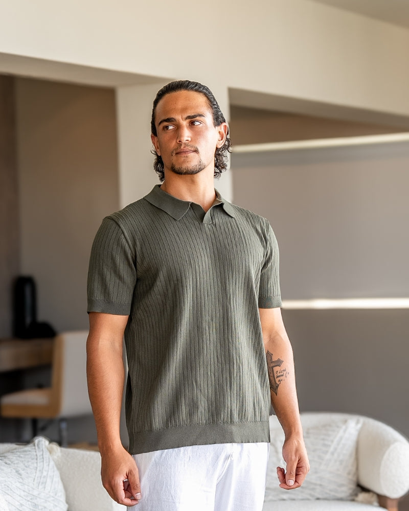 Polo a coste premium