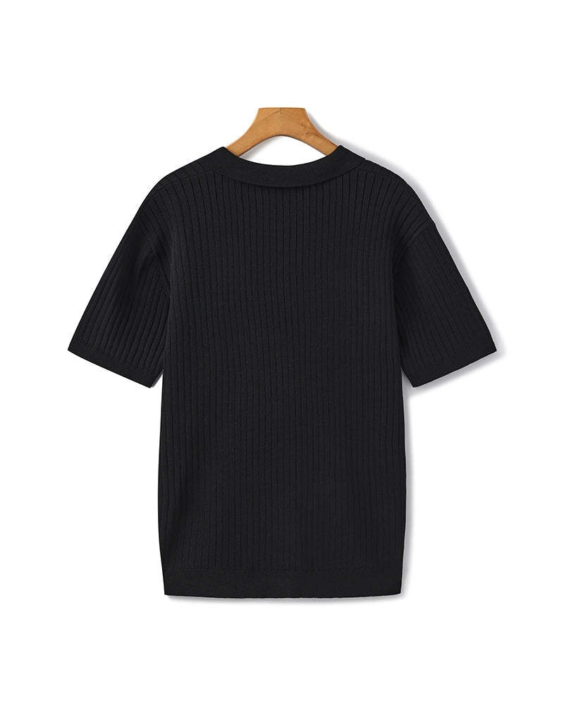 Polo a coste premium