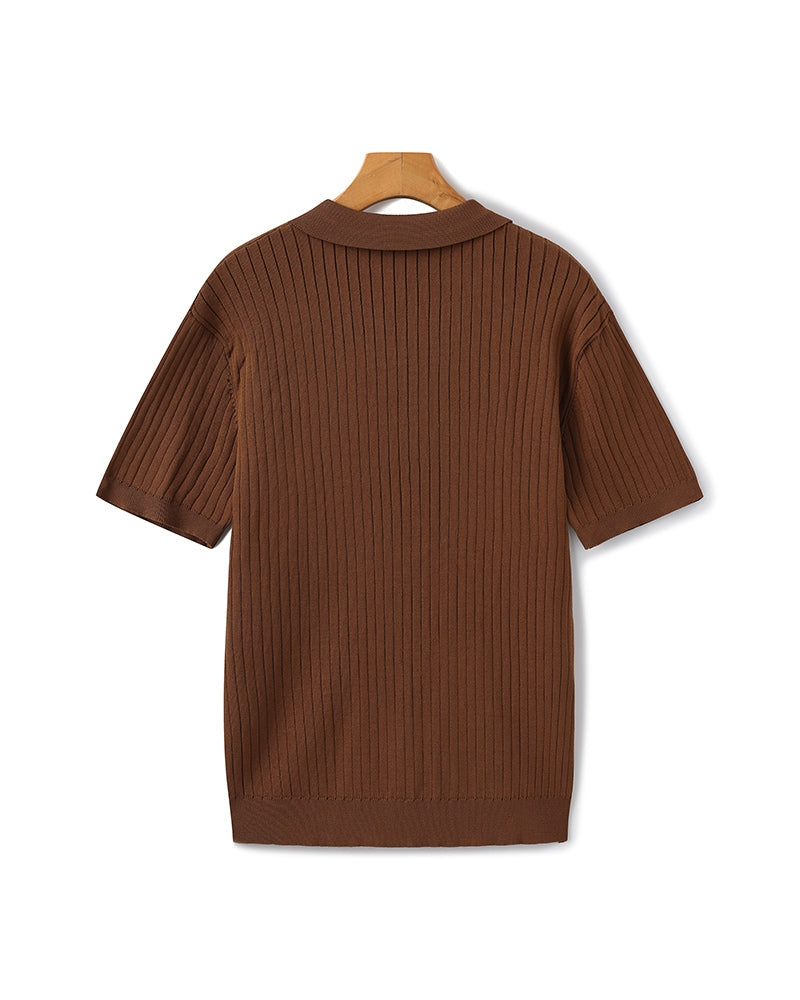 Polo a coste premium