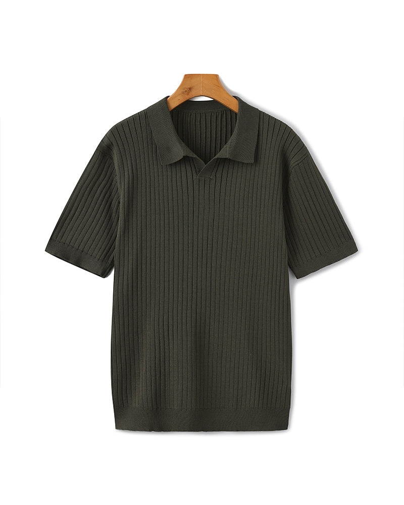 Polo a coste premium